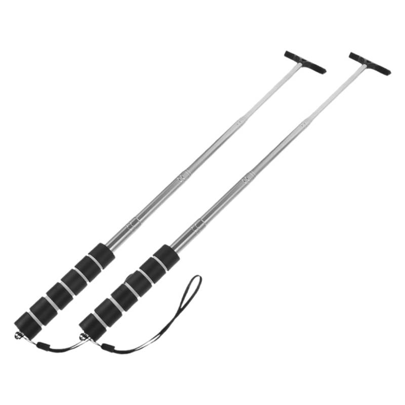 PENIKOKO 2Stücke Auto Rückspiegel Wischer mit Teleskopgriff Einziehbare Reinigungslösung für Autofenster und Rückspiegel Ergonomischer Flexibles Reinigungswerkzeug für Makellose von PENIKOKO