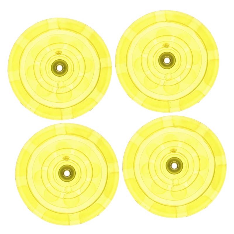 PENIKOKO 4 Stück Gummiauflage anheben Jack-Pads Hubwagenauflage Gummipuffer anheben Gummi-Wagenheberpolster für Wohnmobile Gummipads für Hebebühnen Fahrzeughöhle -Stützpolster Gelb von PENIKOKO