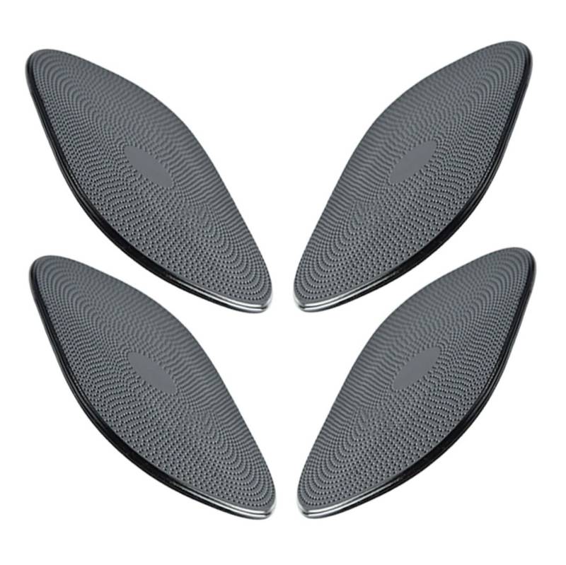 PENIKOKO 4 Stück Nicht-Armaturenbrett-Matte Auto-Armaturenbrett-Matte Anti-Rutsch-Griffpolster für das Armaturenbrett Beleg Schutz aus Skidsichermatte handyhalter Pu Black von PENIKOKO