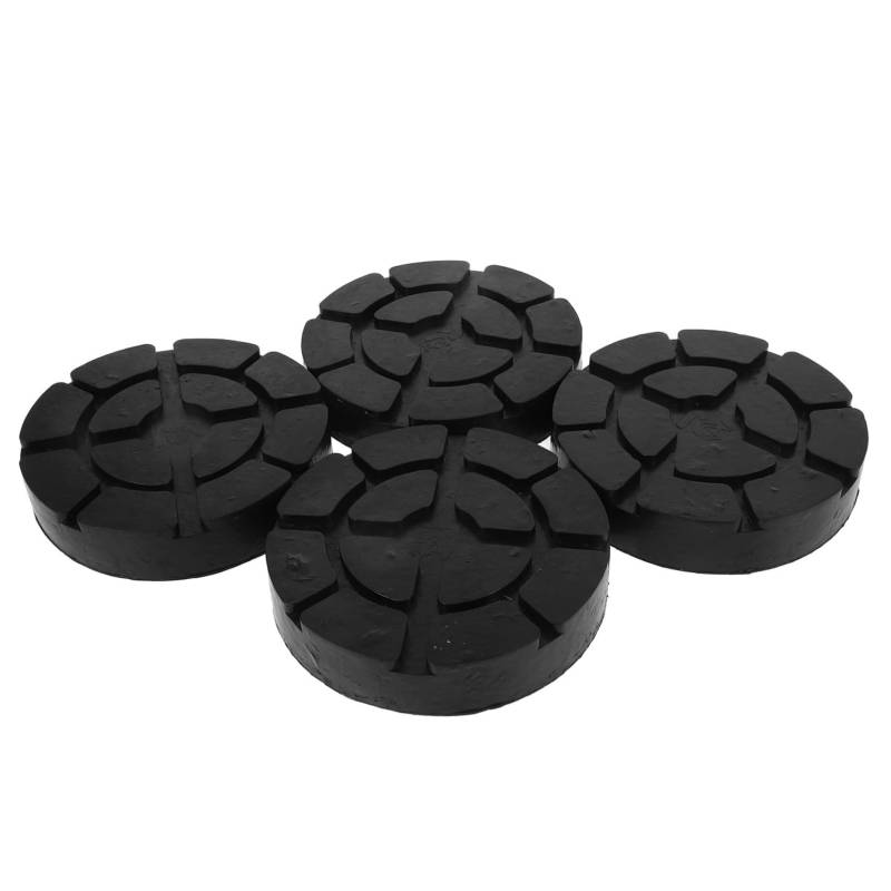 PENIKOKO 4 Teiliges Hebegummi Pad Wagenheber Puck Wagenheberständer Wagenheber Pad Wagenhebermatte Wagenheber Adapter Wagenheber Hebepad Wagenheber Scheibe Schwarz von PENIKOKO