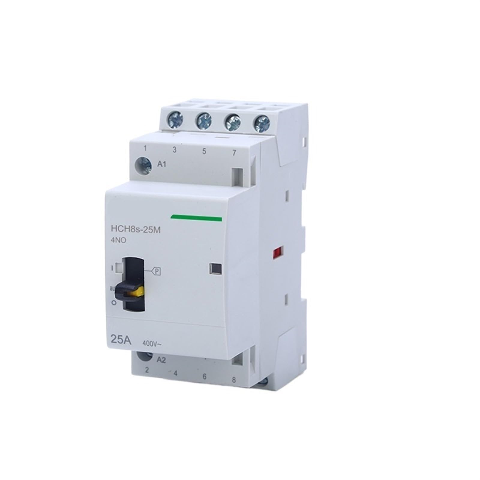 HCH8s-25M 4P 16A 20A 25A 24V 110V 220V Din-schiene AC Schütz Mit Manuelle Steuerung Schalter 4NO 2NO2NC Oder 4NC 1Pcs(4P 16A 4NO 230V) von PEPAJKTI
