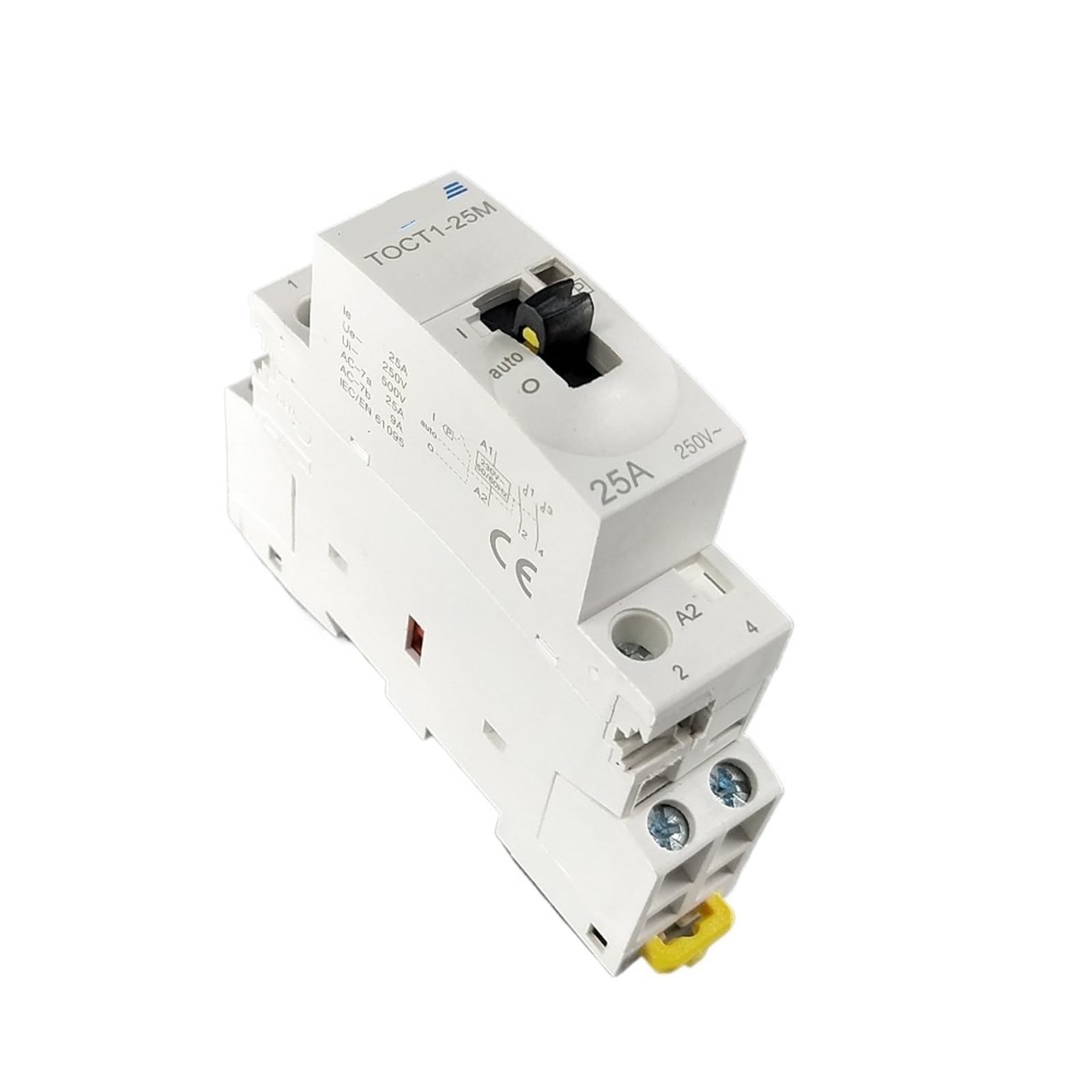 TOCT1 2P 25A 220V/230V 50/60HZ Din-schiene Ac Modulare Schütz Mit Manuelle Steuerung schalter 2NO Oder 1NO 1NC Oder 2NC 1Pcs(2NO) von PEPAJKTI