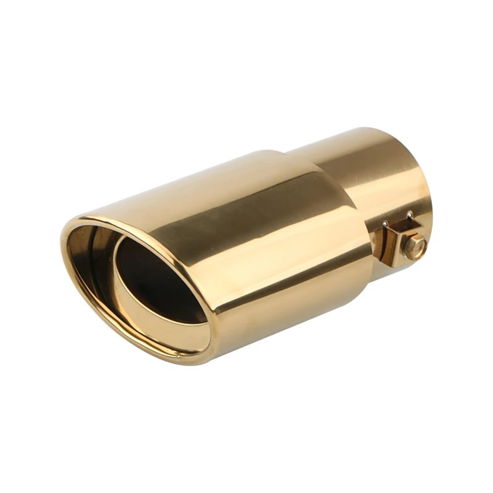 Auspuffendrohr 63mm Auto Schwanz Kehle Endrohr Auto Auspuff Schalldämpfer Rauch Schalldämpfer Modifizierte Lieferungen Auspuffrohr Modifikation Auspuff Endrohr(Golden Straight) von PEPKWELYCB
