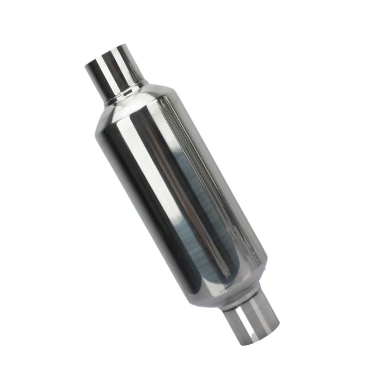 Auspuffendrohr Auspuffschalldämpfer-Rohrsysteme Edelstahl Silber 51MM 57MM 63MM 76MM Für Universal-Autozubehör Modifizierte Spitze Sound Boost Auspuff Endrohr(57x101x57) von PEPKWELYCB
