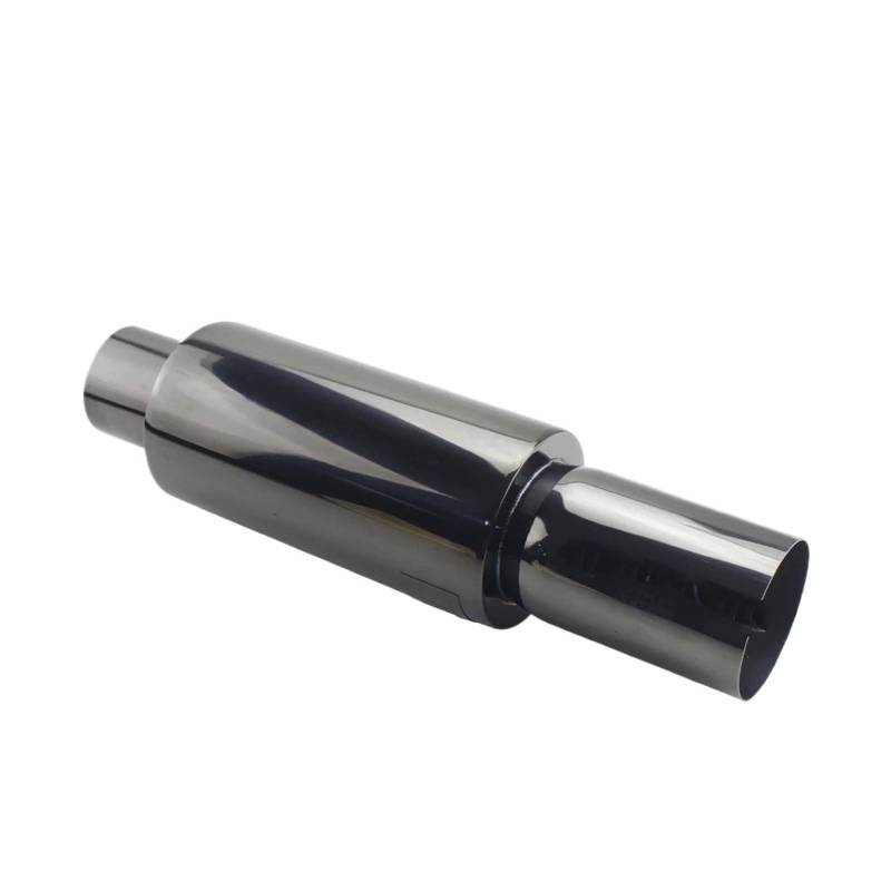 Auspuffendrohr Auto Auspuffschalldämpfer Universelle Edelstahl Auspuffanlagen Rennschalldämpfer 5,6 cm Bis 7,6 cm Blau/Silber Auspuff Endrohr(Titanium 57MM) von PEPKWELYCB