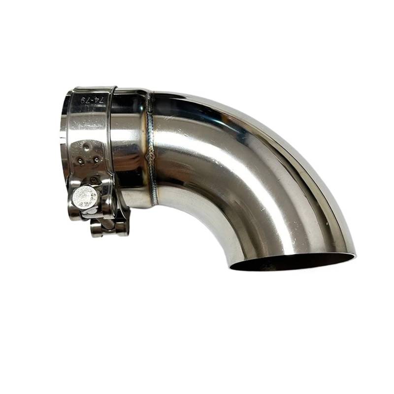 Auspuffendrohr Autoteile Auspuffrohrunterdrücker Edelstahl Auspuffauslass-Kniestückverbindung Auspuff Endrohr(67mm) von PEPKWELYCB