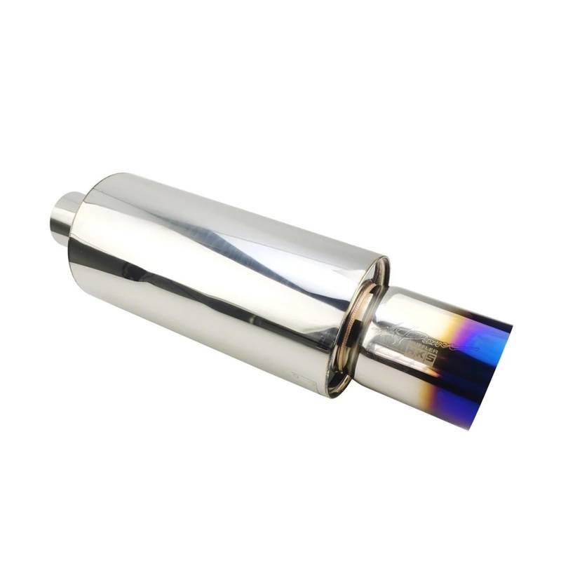 Auspuffendrohr Autozubehör Styling Auspuffanlagen Schalldämpfer Endrohr Universal Edelstahl 304 Schnittstelle 76mm Export 115mm Auspuff Endrohr(Blue 76mm) von PEPKWELYCB