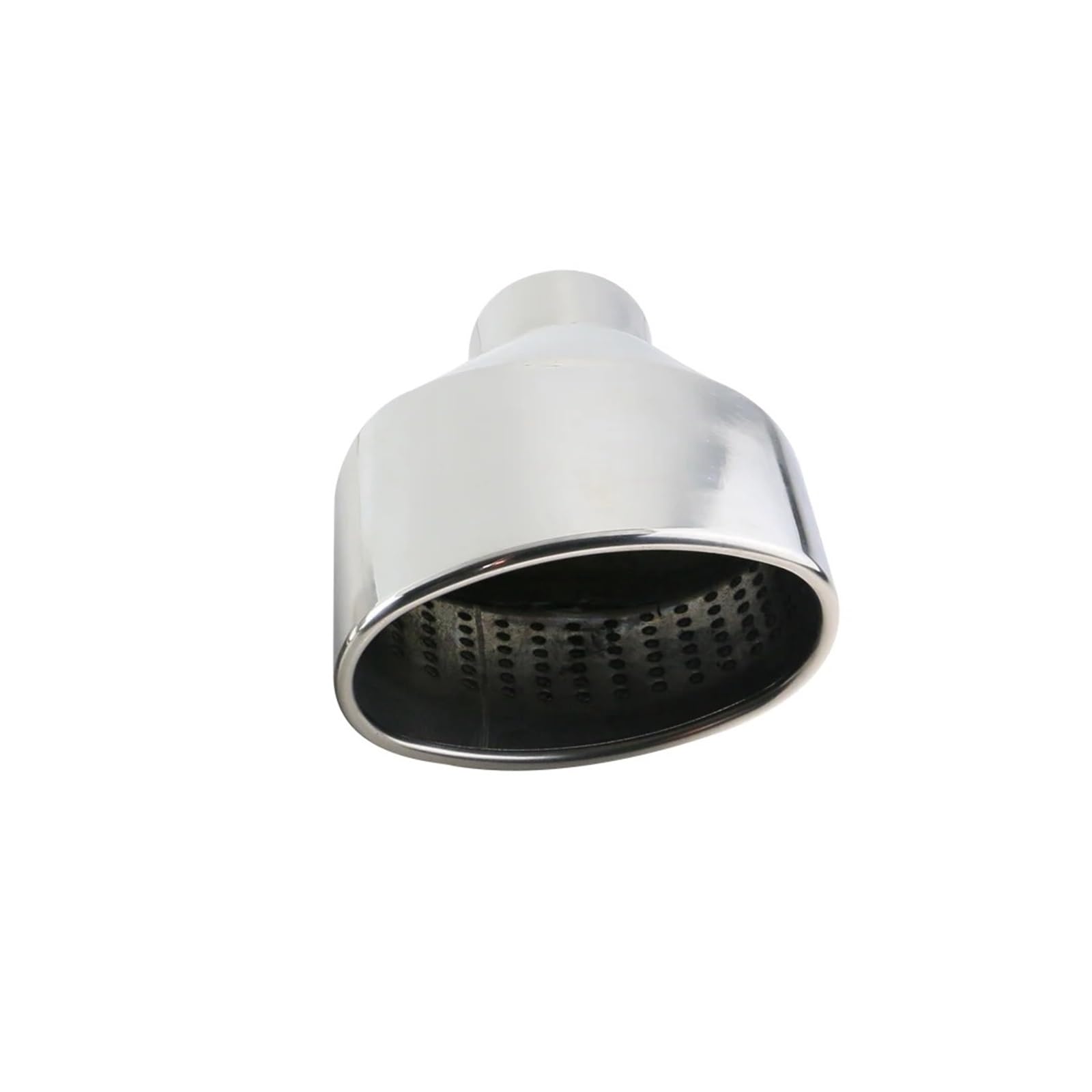 Auspuffendrohr Edelstahl Auto Auspuff Endrohr Schnittstelle 63mm Schräg Gerollt Outlet Auto Schalldämpfer Endrohr Schwarz Silber Auspuff Endrohr(Silver Right) von PEPKWELYCB