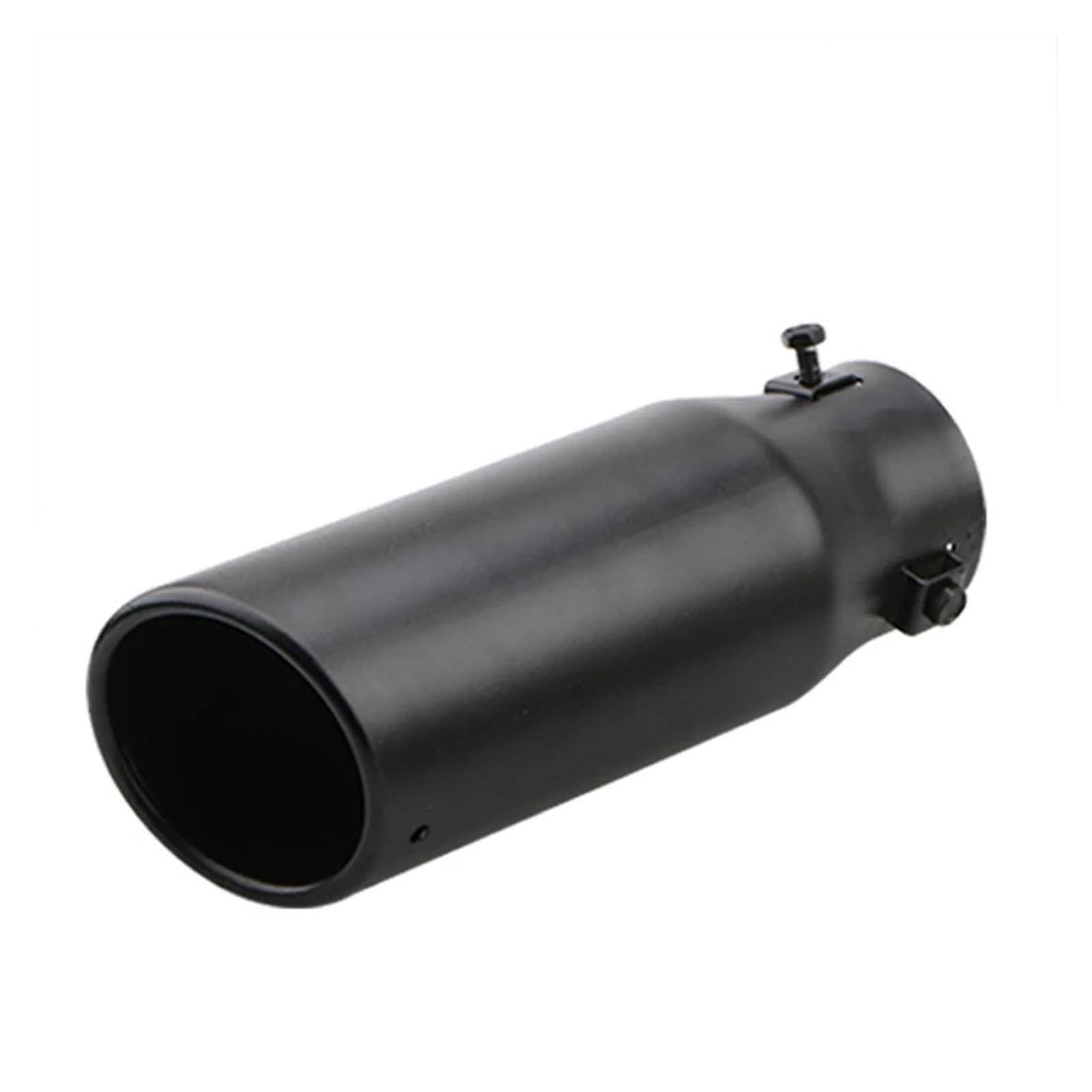 Auspuffendrohr Einzelrohr Edelstahl Automobil Auspuffrohr Schalldämpfer Schwanz Kehle Automobil Hinten Schwanz Kehle Auspuff Schalldämpfer Auto Teile Auspuff Endrohr(Black) von PEPKWELYCB
