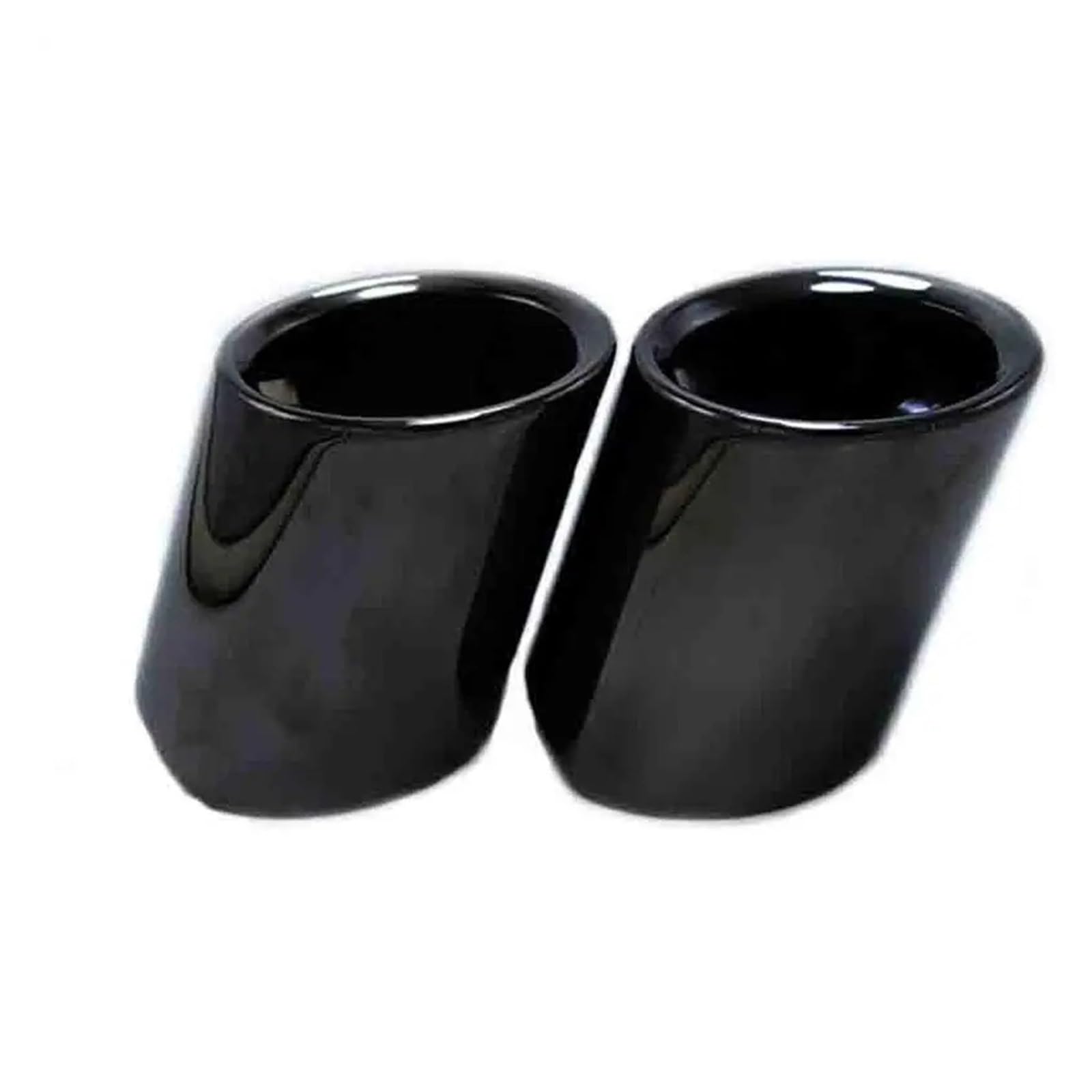 Auspuffendrohr Für 5 Series F10 F11 F18 F07 E39 E60 E61 525i 528i 530i 535d 535i 1 Paar Auto Schalldämpfer Spitze Abdeckung Auspuffrohr Edelstahl Auspuff Endrohr(Black) von PEPKWELYCB