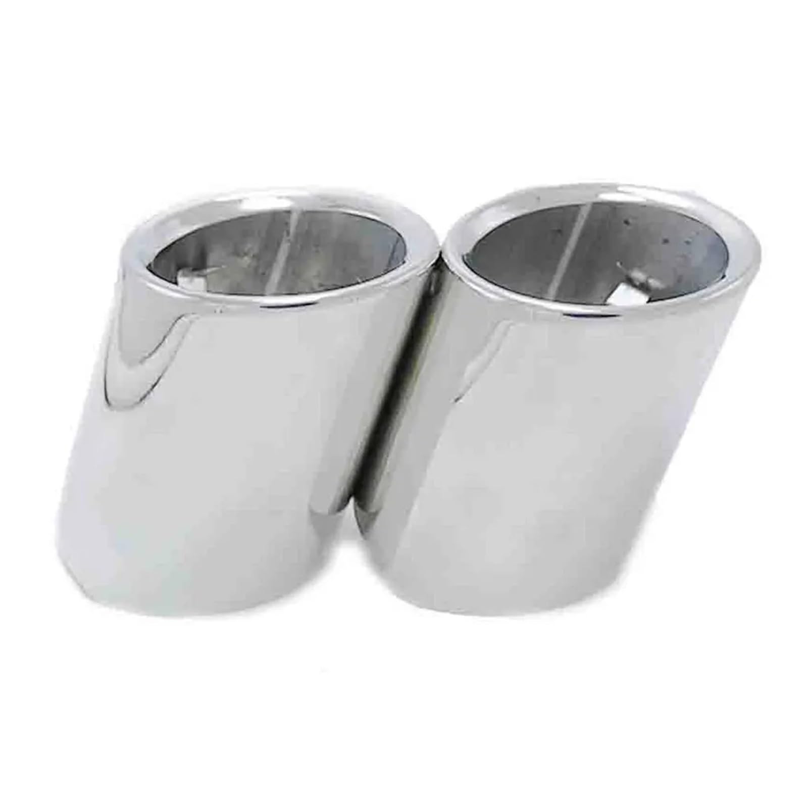 Auspuffendrohr Für 5 Series F10 F11 F18 F07 E39 E60 E61 525i 528i 530i 535d 535i 1 Paar Auto Schalldämpfer Spitze Abdeckung Auspuffrohr Edelstahl Auspuff Endrohr(Silver) von PEPKWELYCB