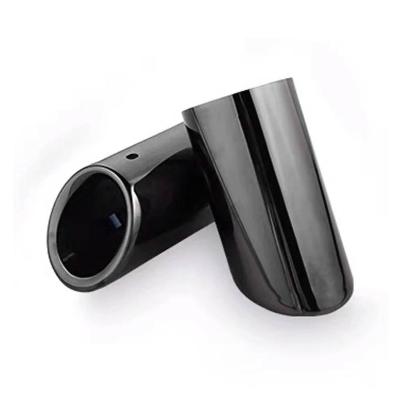 Auspuffendrohr Für A4 B8 Avant Für A5 Sportback 8T 89mm Edelstahl Auto Auspuff Schalldämpfer Rohr Spitze Abdeckung Endrohr Auto Zubehör Auspuff Endrohr(89mm Black) von PEPKWELYCB