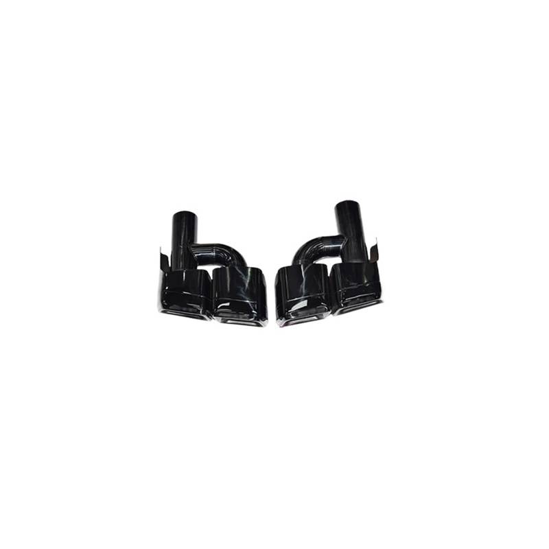 Auspuffendrohr Für Benz Für CLS-Klasse W218 Für CLS Für AMG 63 2011-2018 Quad Out Square Schalldämpfer Spitze Düse Auspuffrohr Upgrade Auspuff Endrohr(H Black) von PEPKWELYCB