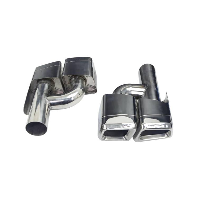 Auspuffendrohr Für Benz Für CLS-Klasse W218 Für CLS Für AMG 63 2011-2018 Quad Out Square Schalldämpfer Spitze Düse Auspuffrohr Upgrade Auspuff Endrohr(H Silvre) von PEPKWELYCB