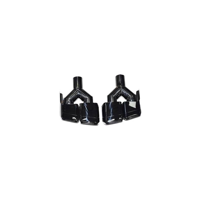 Auspuffendrohr Für Benz Für CLS-Klasse W218 Für CLS Für AMG 63 2011-2018 Quad Out Square Schalldämpfer Spitze Düse Auspuffrohr Upgrade Auspuff Endrohr(Y Black) von PEPKWELYCB