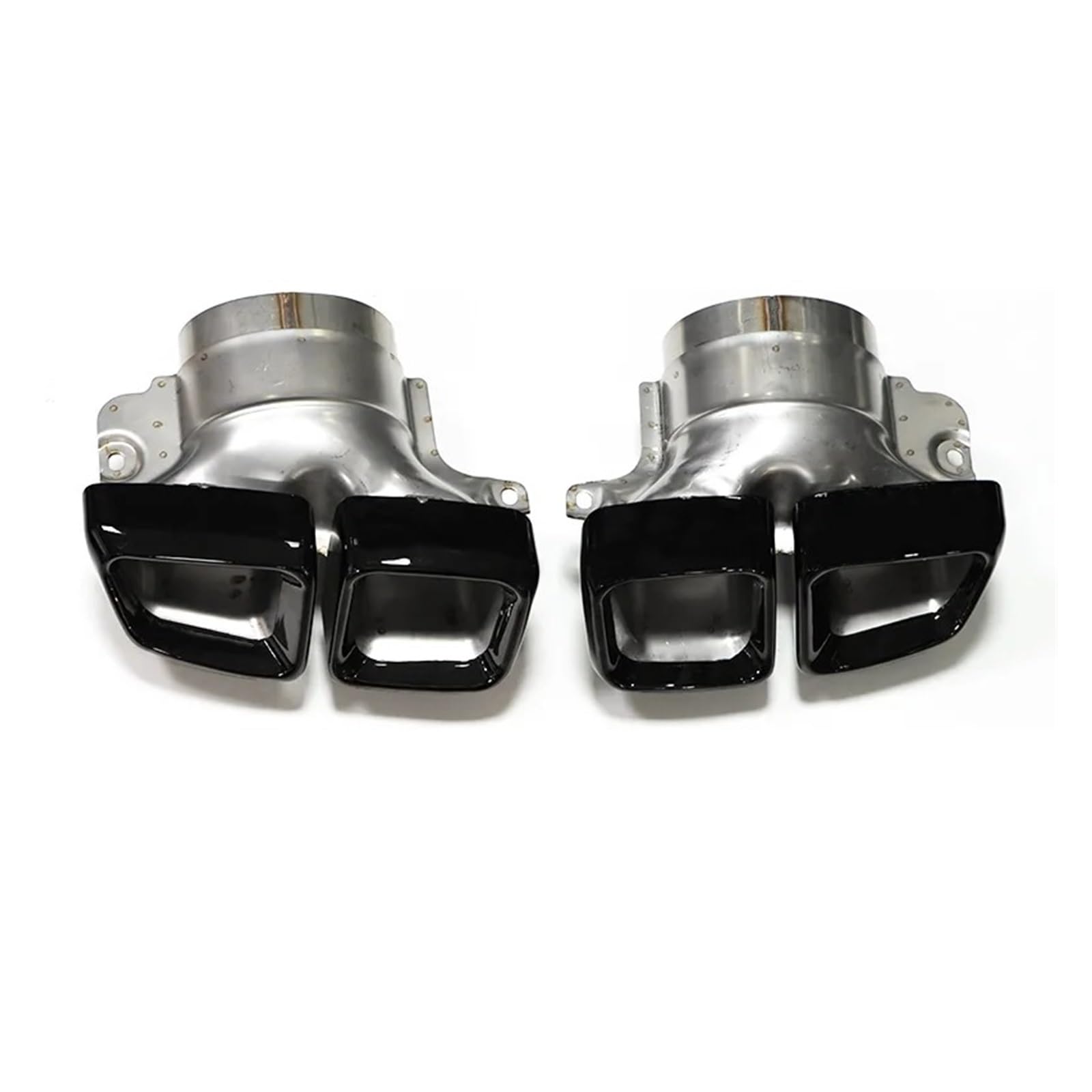 Auspuffendrohr Für Benz ML63 W166 Für CLS-Klasse W218 Facelift CLS63 2012-2015 Quad Auto Auspuff TipTailpipe Schwarz Edelstahl Schalldämpfer Auspuff Endrohr(Black) von PEPKWELYCB
