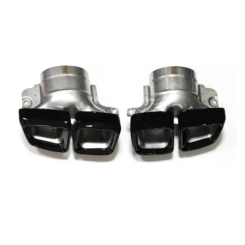 Auspuffendrohr Für Benz ML63 W166 Für CLS-Klasse W218 Facelift CLS63 2012-2015 Quad Auto Auspuff TipTailpipe Schwarz Edelstahl Schalldämpfer Auspuff Endrohr(Black) von PEPKWELYCB