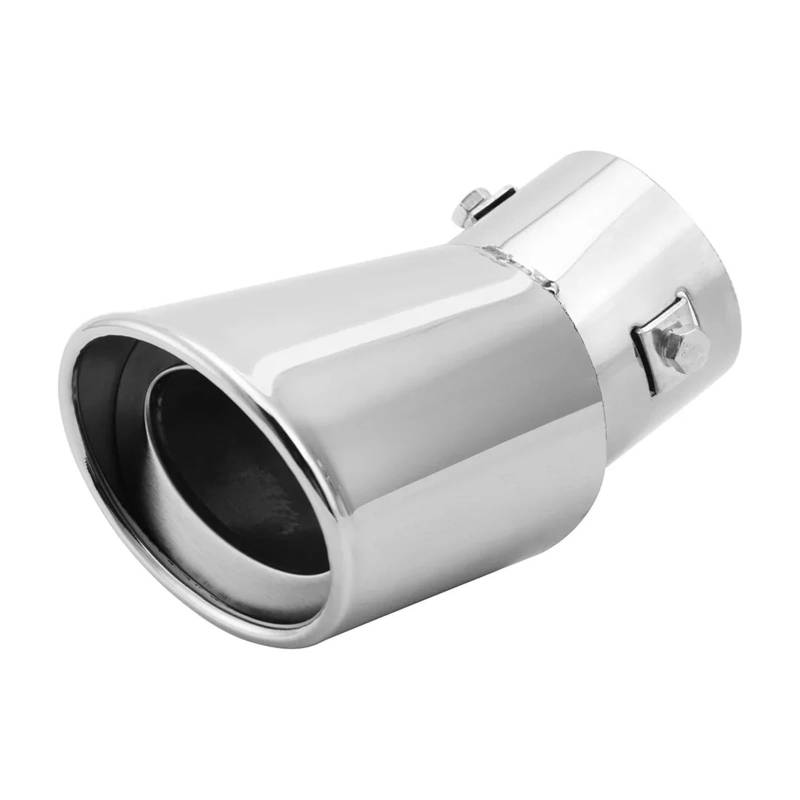 Auspuffendrohr Für CR-V HR-V Für Focus 2" Edelstahl-Endschalldämpferspitze Hinten Schwarz Universal-Autoauspuffrohr Auspuff Endrohr(Chrome) von PEPKWELYCB
