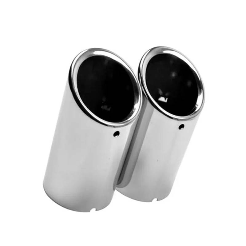 Auspuffendrohr Für E46 E38 E90 E60 E36 F30 F30 Für X3 E83 1998-2019 2 Teile/Satz Auspuff Schalldämpfer Tipps Auspuff Endrohr(Silver) von PEPKWELYCB