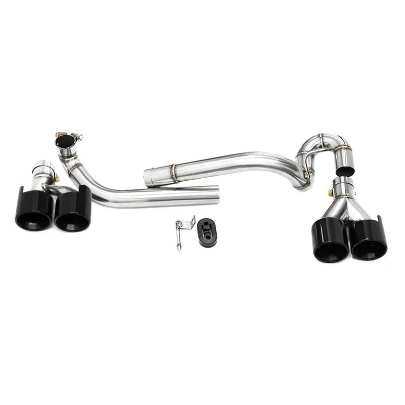 Auspuffendrohr Für E60 523i 520i 2006-2011 Bis Zu Für M5 Dual Auspuffblende Optik Quad Edelstahl Auto Auspuffblende Schalldämpfer Spitze Endrohr Düse Auspuff Endrohr(Black) von PEPKWELYCB