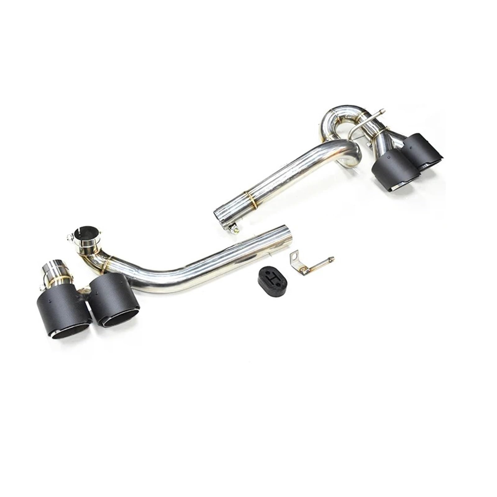 Auspuffendrohr Für E60 523i 520i 2006-2011 Bis Zu Für M5 Dual Auspuffblende Optik Quad Edelstahl Auto Auspuffblende Schalldämpfer Spitze Endrohr Düse Auspuff Endrohr(Carbon Fiber) von PEPKWELYCB