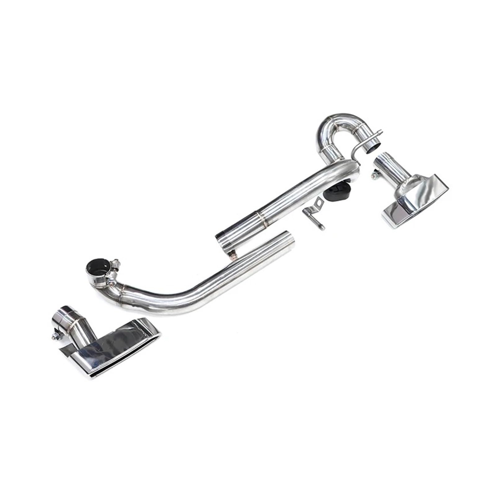 Auspuffendrohr Für E60 523i 520i 2006-2011 Bis Zu Für M5 Dual Auspuffblende Optik Quad Edelstahl Auto Auspuffblende Schalldämpfer Spitze Endrohr Düse Auspuff Endrohr(Square) von PEPKWELYCB