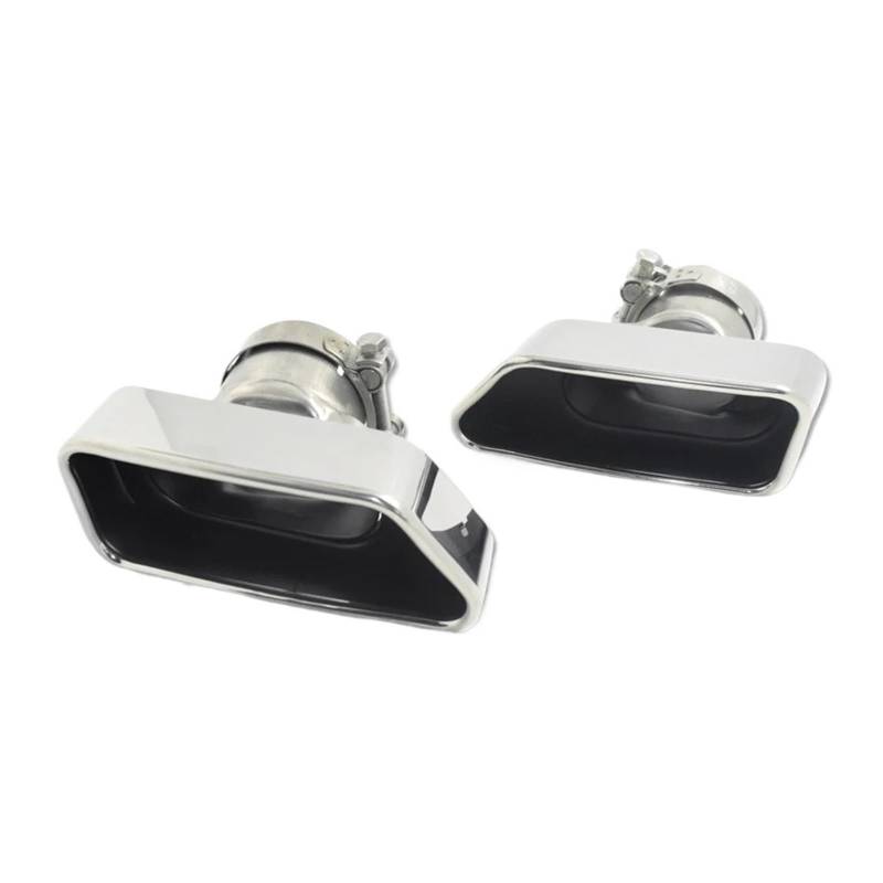 Auspuffendrohr Für F10 F11 F12 F13 535i 535d 640i 640d 550i 650i 2010-2023 Autoauspuffrohr Quadratisches Endrohr Schalldämpferspitze Düsenauspuffsystem Auspuff Endrohr(Silver) von PEPKWELYCB