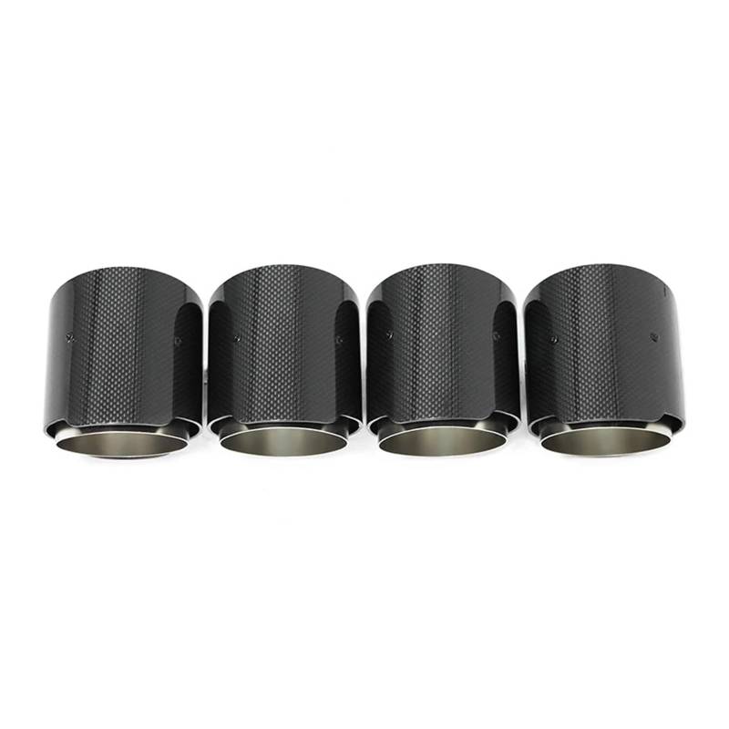 Auspuffendrohr Für F87 Für M2 F80 Für M3 F82 F83 Für M4 4 Stück Carbonfaser-Auspuffspitzen Auspuffrohr ID 70mm Einlassschalldämpferdüse Abgassystem Auspuff Endrohr(Carbon Fiber B) von PEPKWELYCB