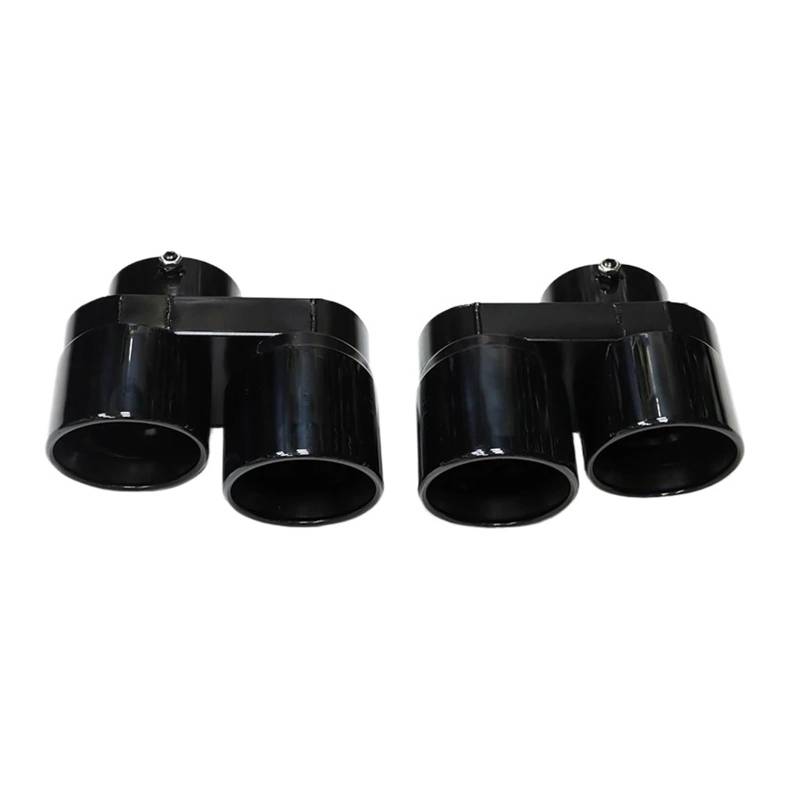 Auspuffendrohr Für G05 Für X5 G06 Für X6 G07 Für X7 2019+ Quad Carbon Fiber Auspuffblende Schalldämpferblende Auspuffrohrsystem Keine Schweißdüse Auspuff Endrohr(Black) von PEPKWELYCB