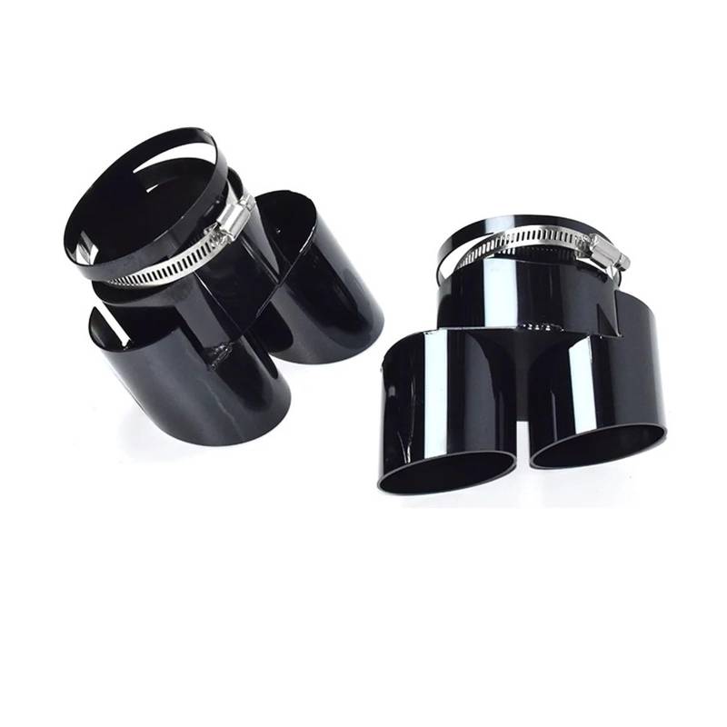 Auspuffendrohr Für G05 Für X5 G06 Für X6 G07 Für X7 30i 40i 2019-2024 Auspuffrohr-Upgrade Edelstahl Schwarz Innenrohr Schalldämpferdüsenspitze Auspuff Endrohr(Black) von PEPKWELYCB