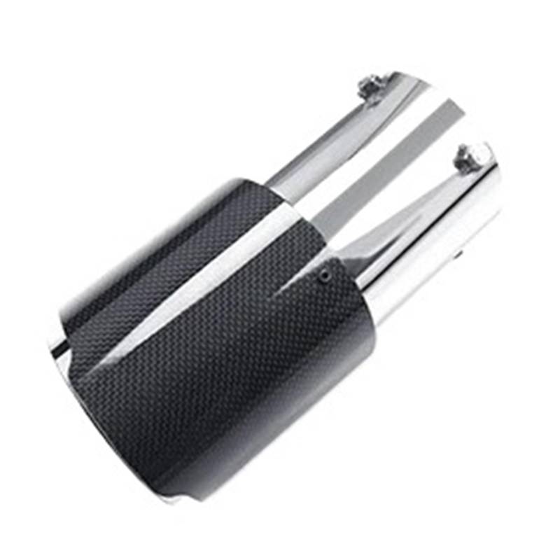 Auspuffendrohr Für Lexus GX550 550h 2024 2025 Edelstahl-Endrohr Auspuffrohr Verbessertes Zubehör Gx 550 Außenmodifikation Tuning Auspuff Endrohr(Fiber Pattern) von PEPKWELYCB