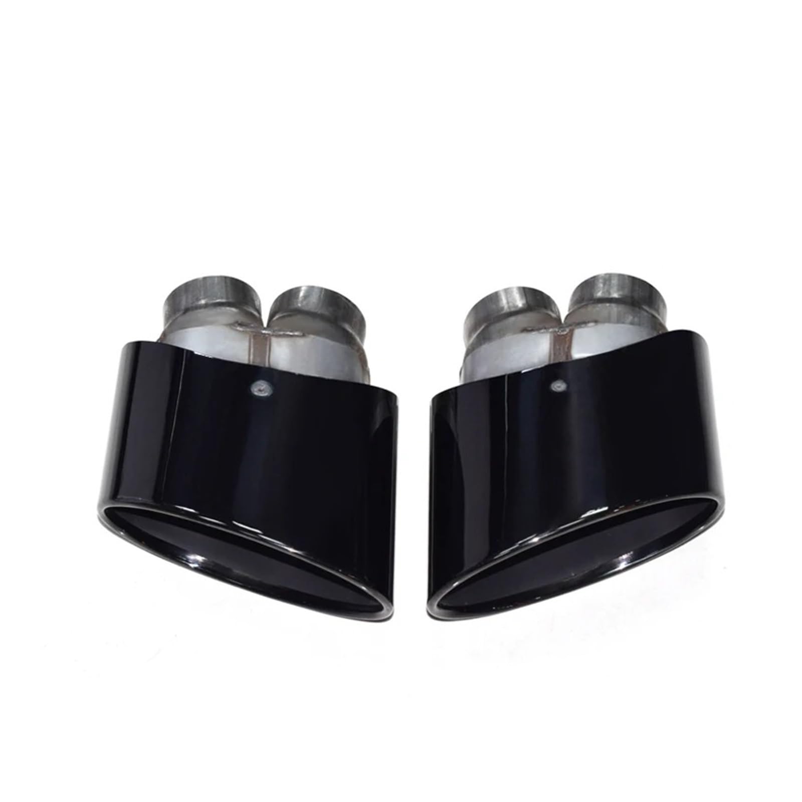 Auspuffendrohr Für RS3 RS4 RS4 RS5 RS6 Für S3 S4 S5 S6 2005 2006 2007 2008 Auto-Auspuffblende Doppelte Innere Schalldämpferspitze Auspuffanlage Auspuffrohrdüse Auspuff Endrohr(Black A) von PEPKWELYCB