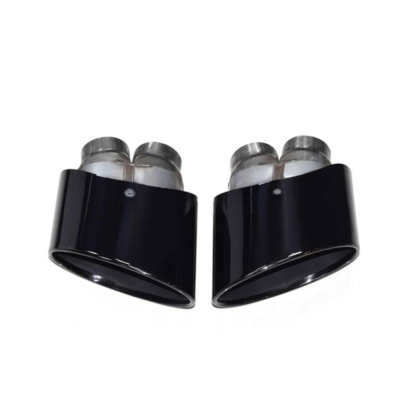 Auspuffendrohr Für RS3 RS4 RS4 RS5 RS6 Für S3 S4 S5 S6 2005 2006 2007 2008 Auto-Auspuffblende Doppelte Innere Schalldämpferspitze Auspuffanlage Auspuffrohrdüse Auspuff Endrohr(Black A) von PEPKWELYCB