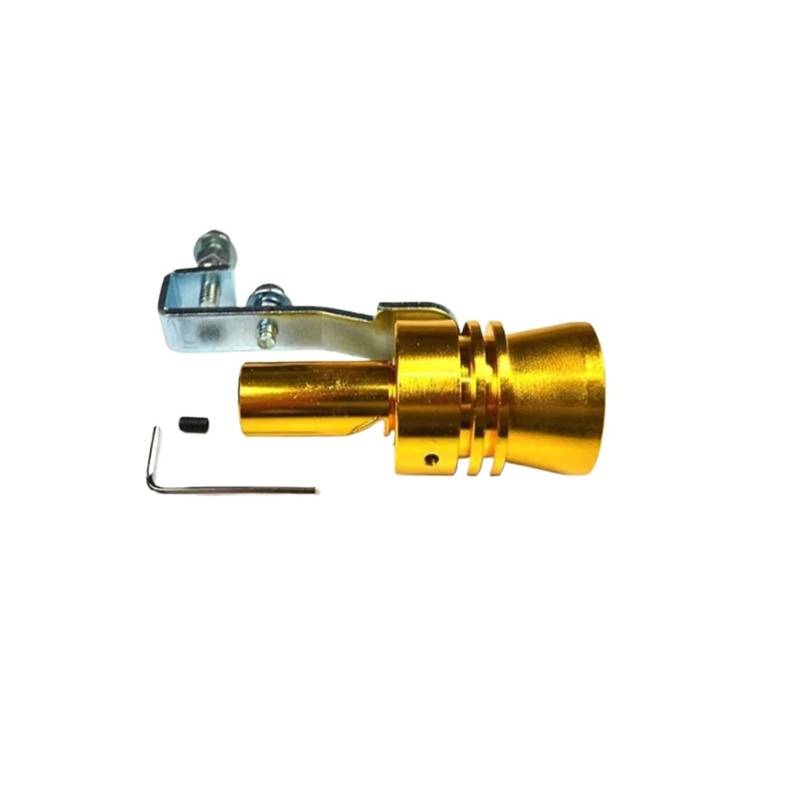 Auspuffendrohr Für Toyota Für Corolla Für Yaris Für Tundra Für Tacoma Für RAV4 Aygo Für Avalon Auris 1968-2006 Autoauspuffrohr Turbo Sound Whistle Auspuff Endrohr(Gold) von PEPKWELYCB