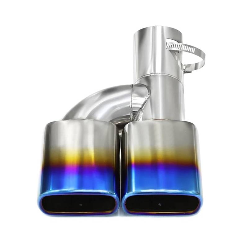 Auspuffendrohr Für Toyota Noah Voxy 80 Serie 1 PCS Auspuff Schalldämpfer Spitze Edelstahl Quadrat Outlet Auspuffrohr Endrohr Einlass 63mm Auspuff Endrohr(Blue) von PEPKWELYCB