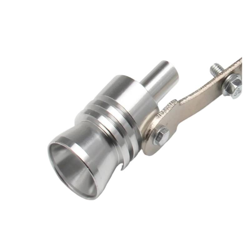 Auspuffendrohr Für VW B5 B6 B7 Für Polo Für Jetta Für Golf 7 5 6 Für Passat Auto Auspuffrohr Turbo Sound Whistle Auspuff Endrohr(Silver) von PEPKWELYCB
