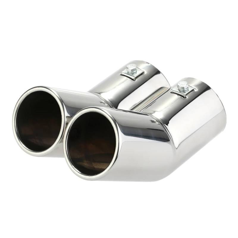 Auspuffendrohr Für VW Für Jetta Für Golf 4 Für Bora 1998 1999 2000 2001 2002-2004 Doppelrohre Edelstahl-Auspuffendrohre Schalldämpferspitzen Auto Auspuffendrohr Auspuff Endrohr von PEPKWELYCB