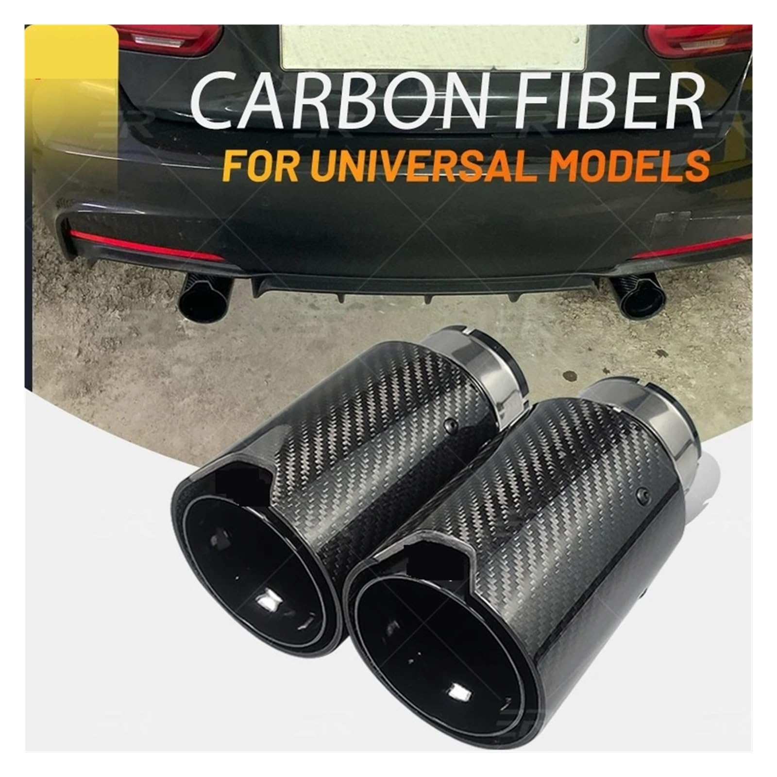 Auspuffendrohr Für VW Für Jetta Mk6 Für Golf 6 7 Mk7 Für Polo 6r Für Bora Für Scirocco Für Lavida Für Variant Einlass 60mm Auto Auspuffrohr Schalldämpfer Spitze Auspuff Endrohr(1pc in60mm) von PEPKWELYCB