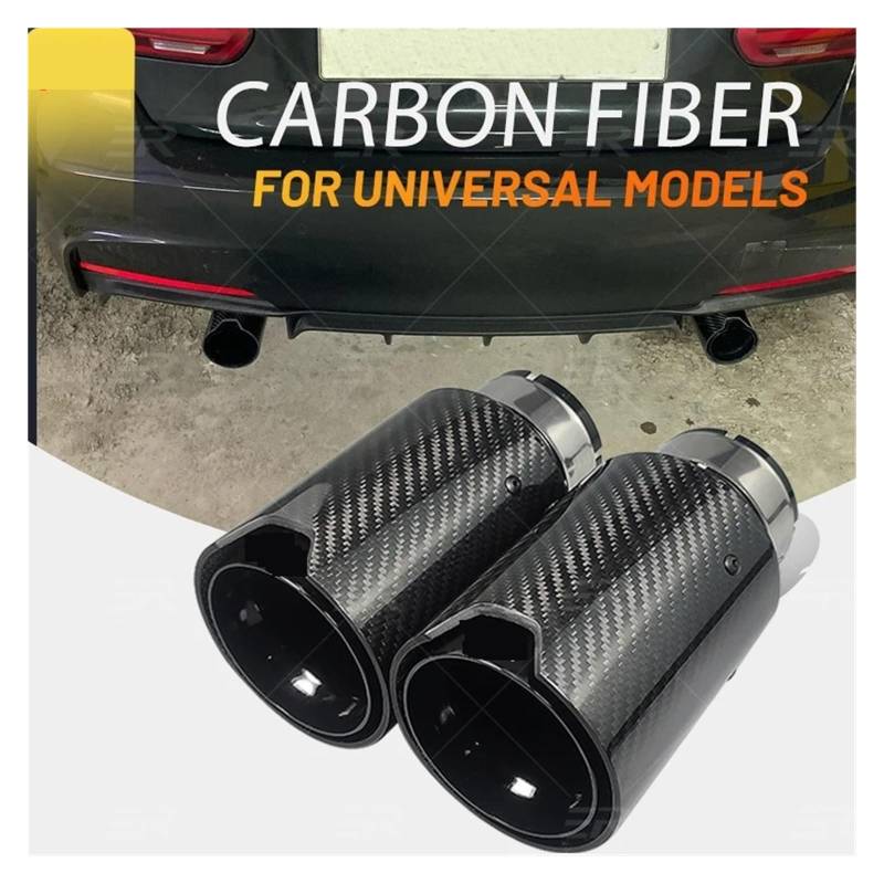 Auspuffendrohr Für VW Für Jetta Mk6 Für Golf 6 7 Mk7 Für Polo 6r Für Bora Für Scirocco Für Lavida Für Variant Einlass 60mm Auto Auspuffrohr Schalldämpfer Spitze Auspuff Endrohr(1pc in60mm) von PEPKWELYCB