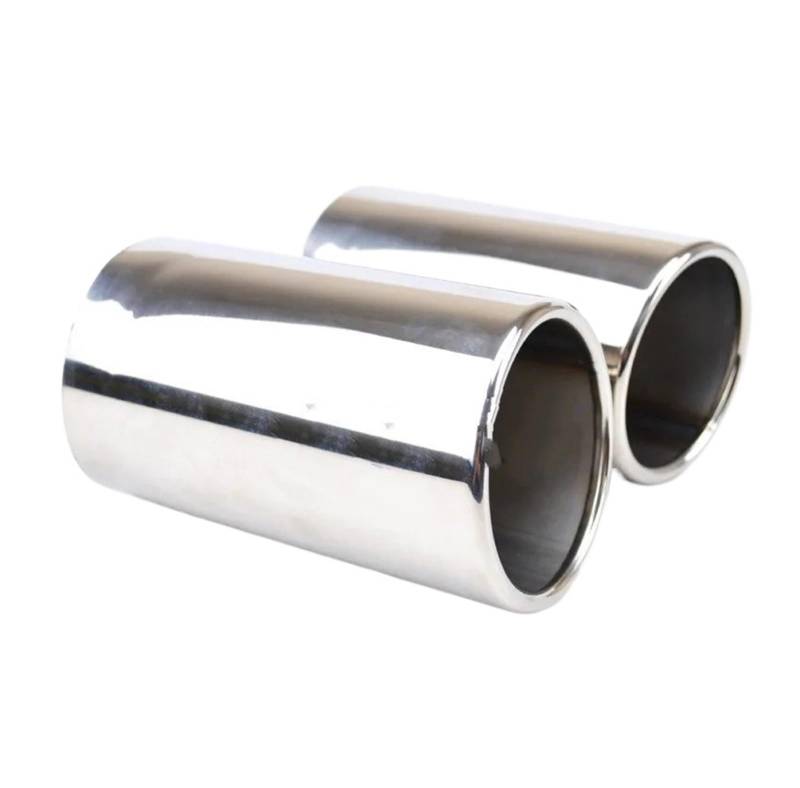 Auspuffendrohr Für Volvo Für XC60 2009-2013 2.0T 2-teilige Edelstahl Auspuffschalldämpferspitze Endrohr Finisher Endverkleidung Schalldämpfer Spitzenabdeckung Auspuff Endrohr von PEPKWELYCB