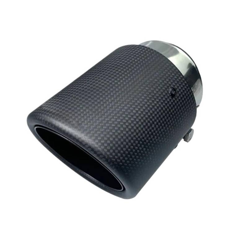 Auspuffendrohr Für X5 F15 E70 Für X6 F16 Intel 86 Mm Auspuffblende Schalldämpferrohr Matte Kohlefaser Autoeinlass 1 Stück Schwarz Auspuff Endrohr(Glossy Crimping Matte) von PEPKWELYCB