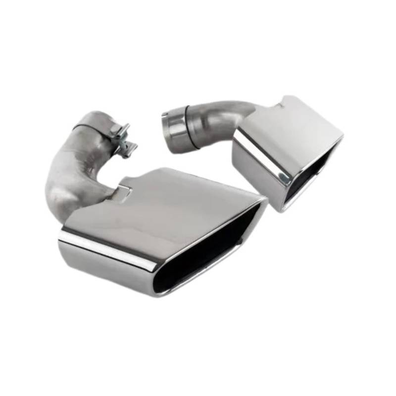 Auspuffendrohr Für X5 F15 Für X6 F16 2014-2019 Edelstahl-Auto-Endschalldämpfer-Auspuffrohr Autozubehör Für M Sportversion Auspuffspitze Auspuff Endrohr(Silver) von PEPKWELYCB