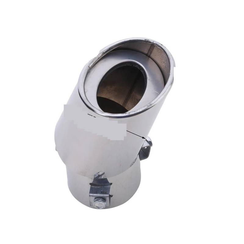 Auspuffendrohr Universal Auto Auspuff Schalldämpfer Spitze Runde Edelstahl Auto Schwanz Hinten Chrom Runde Auspuffrohr Schwanz Schalldämpfer Spitze Rohr Auspuff Endrohr(B) von PEPKWELYCB