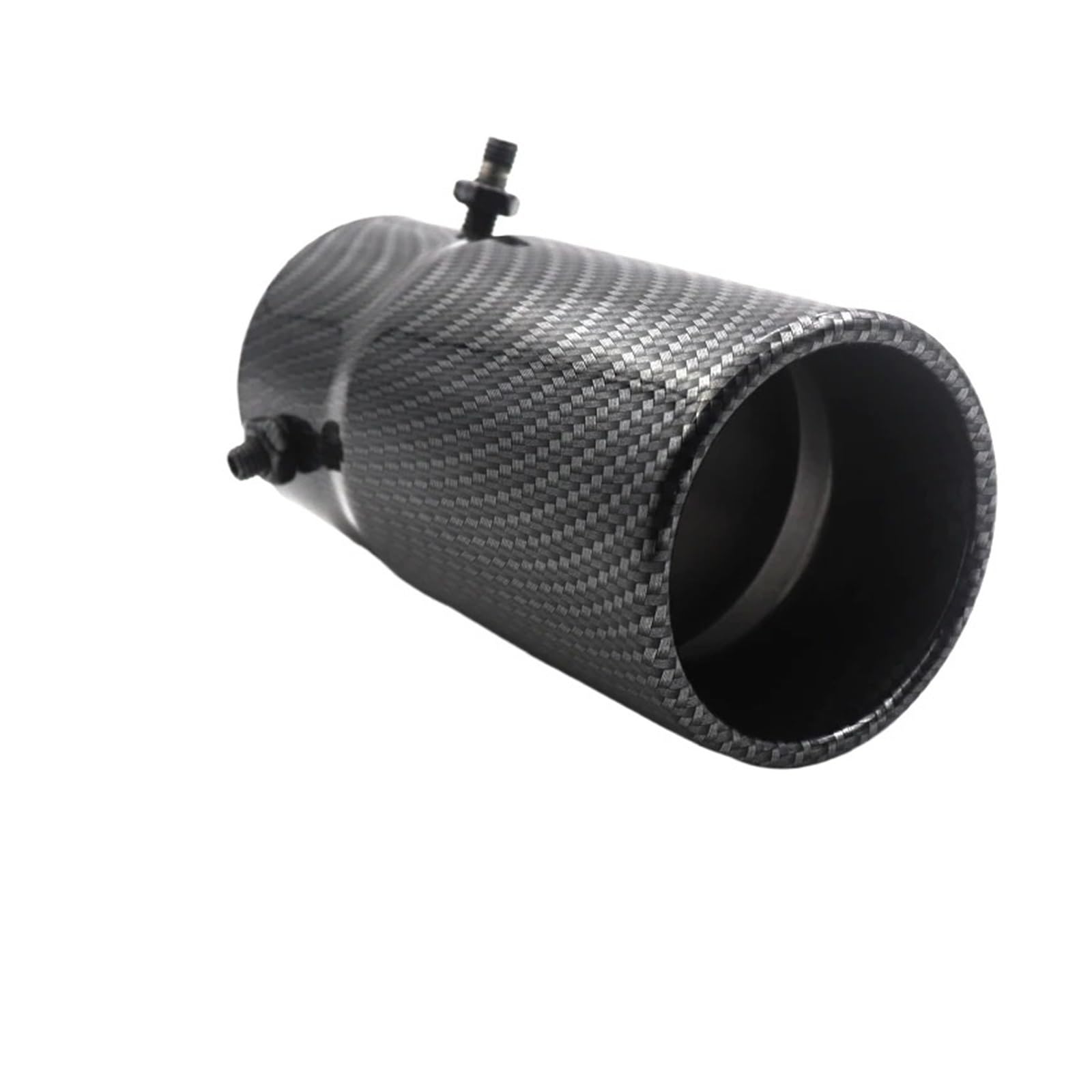 Auspuffendrohr Universal Auto Auspuff Schalldämpferspitze Rund Edelstahlrohr Chrom Auspuffendrohr Silber Autozubehör Schalldämpfer Auspuff Endrohr(Style A) von PEPKWELYCB