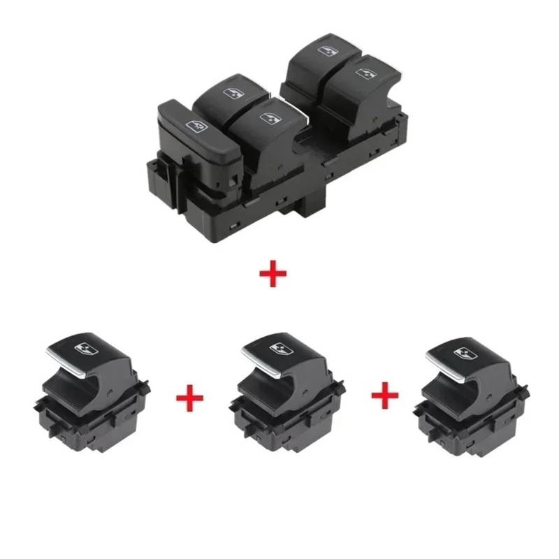 Fensterheber Schalter Für Skoda Für Superb Für Octavia Für SEAT Für Leon 2013-2018 5G0959857 5G0959855 Power Fensterheber Control Schalter Taste Fensterheberschalter(A Set) von PEPKWELYCB