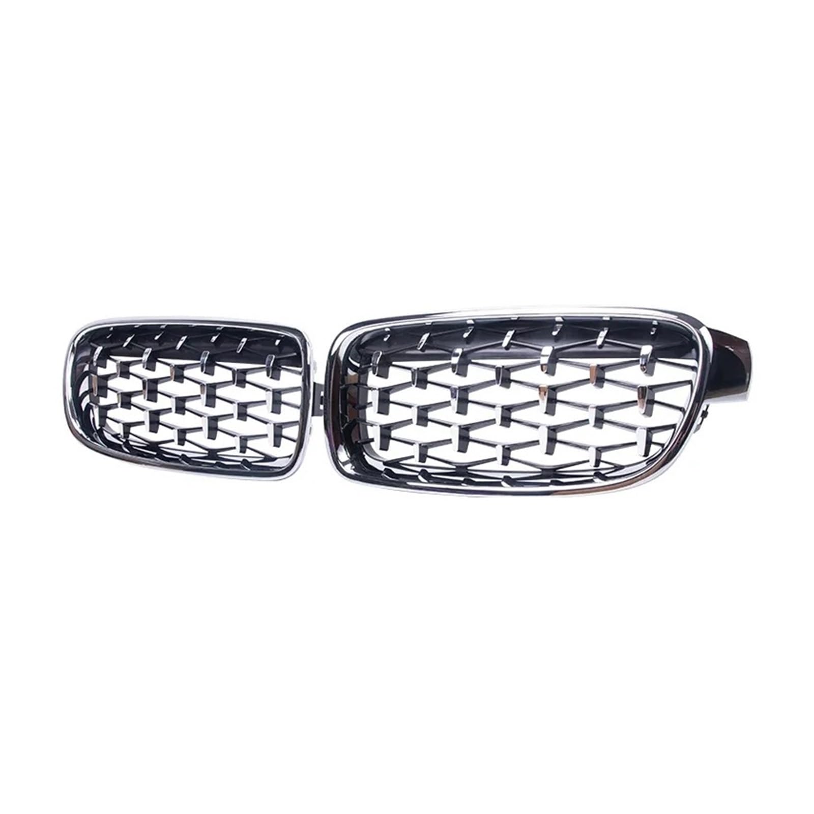 Front Kühlergrille Frills Für 3er F30 F31 F35 325xi 320i 325i 325i 328i 330i 2013 2014 2015 2016 2017 2018 2019 Auto Chrom Diamant Front Niere Kühlergrill Racing Grill Facelift Grill(Full Silver) von PEPKWELYCB