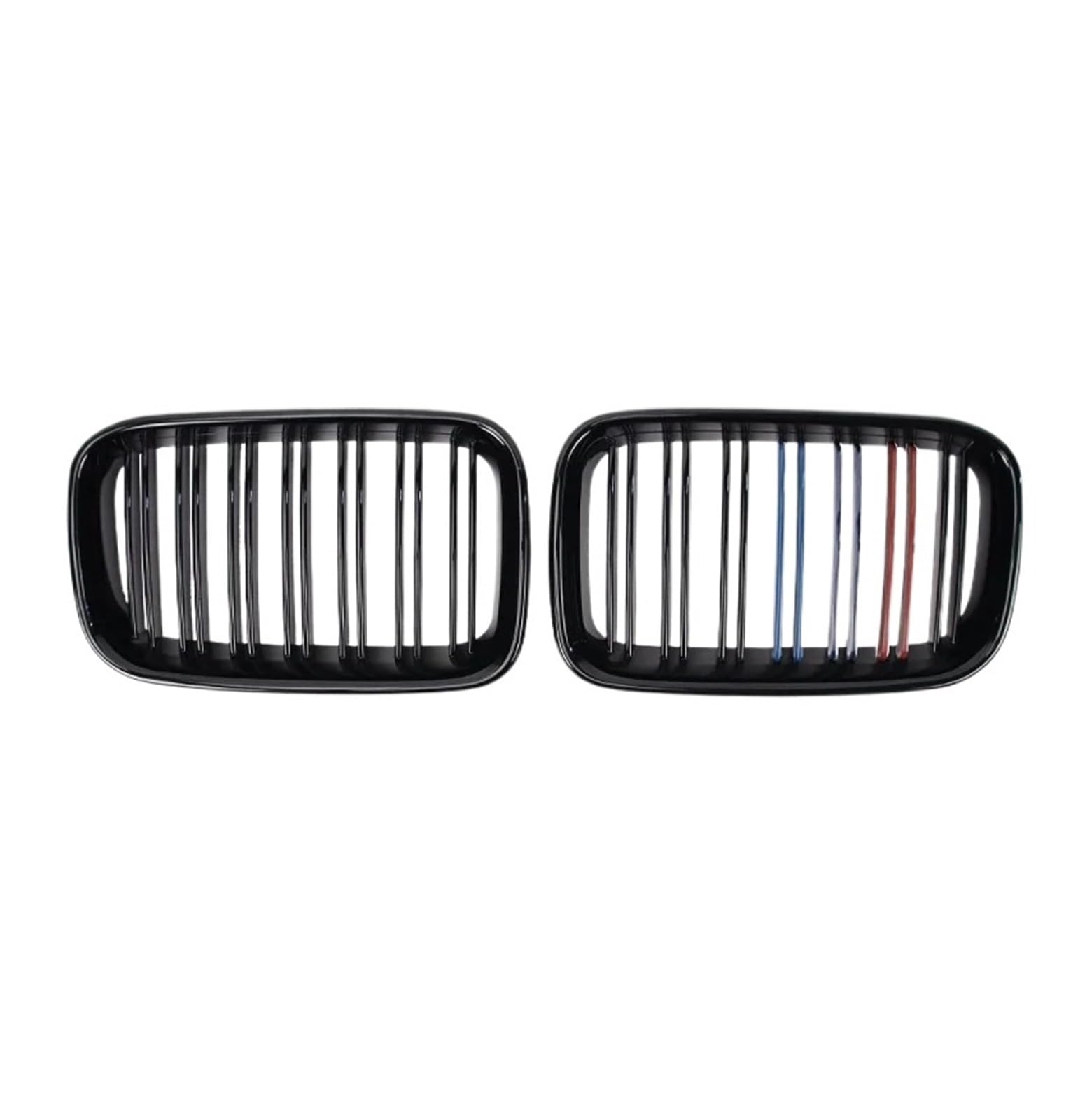Front Kühlergrille Frills Für E36 1992 1993 1994 1995 1996 Glänzend Schwarz Doppel Lamellen Oberen Gitter 2X Doppel Linie Stil Auto Vorne Racing Kindey Gitter Facelift Grill(M Color) von PEPKWELYCB