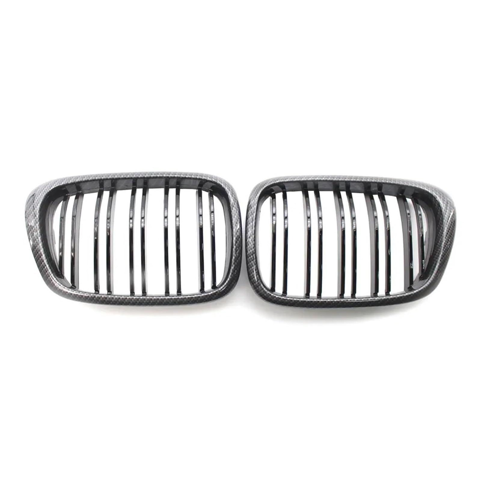 Front Kühlergrille Frills Für E39 525 528 530 535 Für M5 1997 1998 1999 2000 2001 2002 2003 Vorne Mitte Matt Schwarz Breite Niere Haube Grille Grill Facelift Grill(Carbon Fiber) von PEPKWELYCB