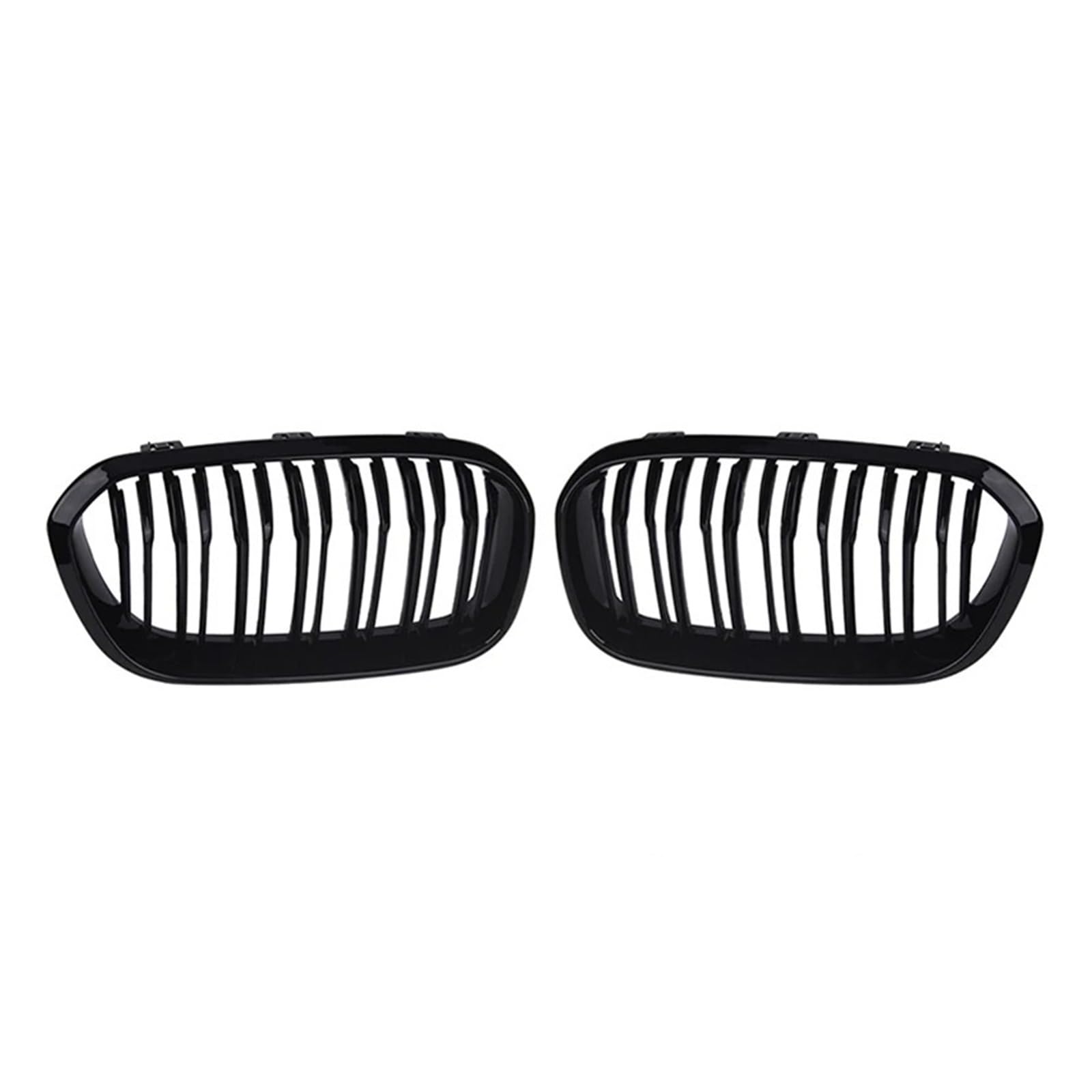 Nieren Schwarz Für 1er F20 F21 Lci 120i 2015 2016 2017 Autozubehör Frontstoßstange Nierengrill Doppellamellen-Renngrill Grill Glanz Schwarz(Kidney Grille 1) von PEPKWELYCB