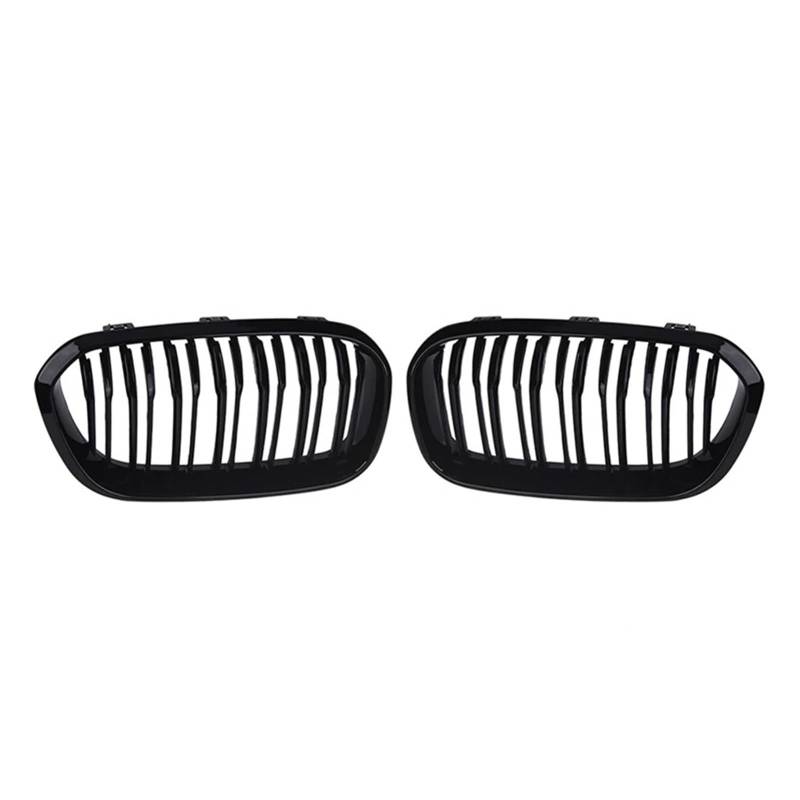 Nieren Schwarz Für 1er F20 F21 Lci 120i 2015 2016 2017 Autozubehör Frontstoßstange Nierengrill Doppellamellen-Renngrill Grill Glanz Schwarz(Kidney Grille 1) von PEPKWELYCB
